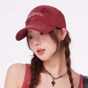 CACUSS Cotton Vintage Distressed Embroidered  Baseball Cap
